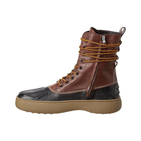 Tod’S X Moncler X Palm Angels Leather Boot, Brown - Picture 2 of 5